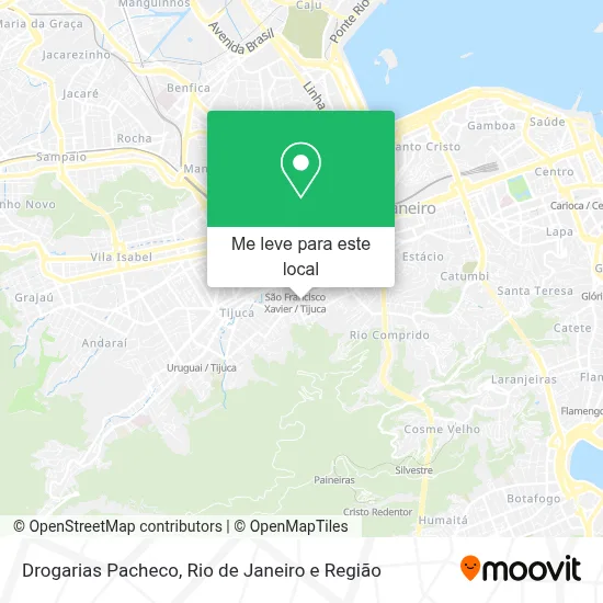 Drogarias Pacheco mapa