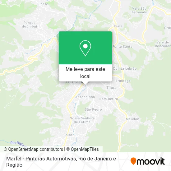 Marfel - Pinturas Automotivas mapa