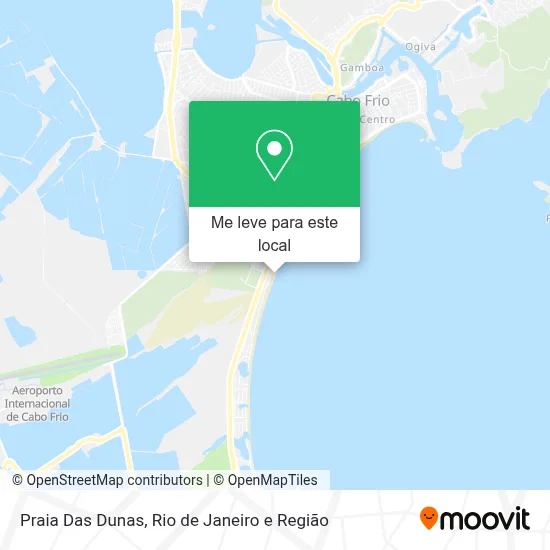 Praia Das Dunas mapa