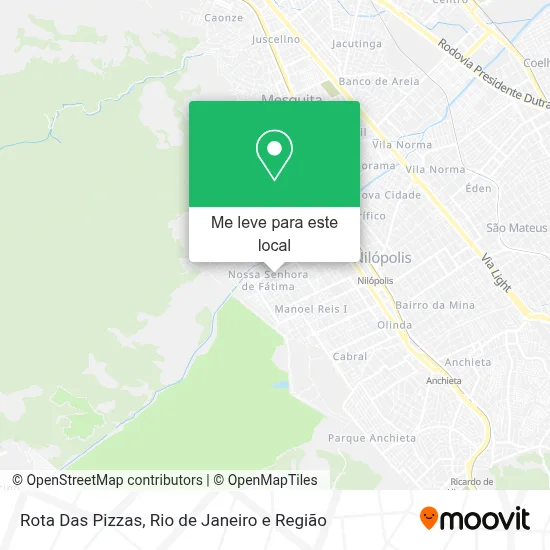 Rota Das Pizzas mapa