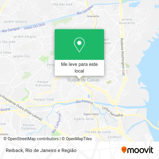 Reiback mapa