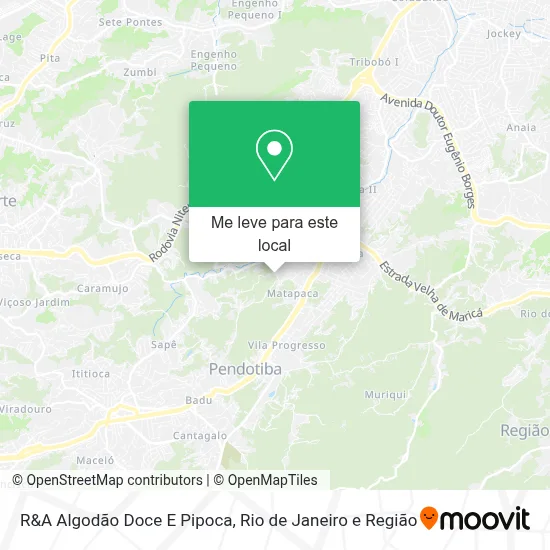 R&A Algodão Doce E Pipoca mapa
