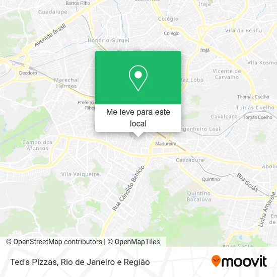 Ted's Pizzas mapa