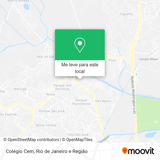 Colégio Cem mapa