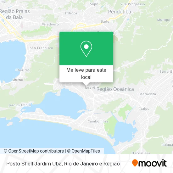 Posto Shell Jardim Ubá mapa