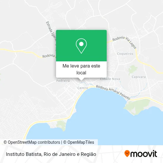 Instituto Batista mapa