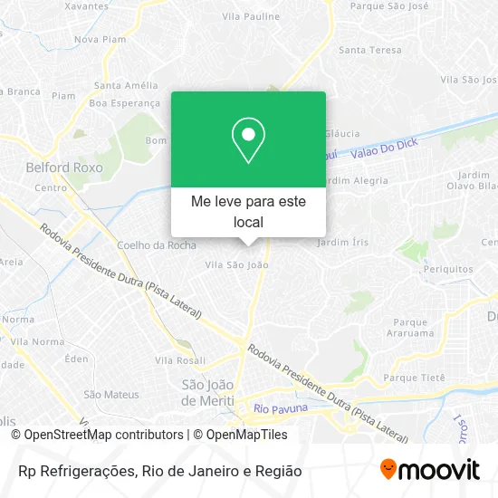 Rp Refrigerações mapa