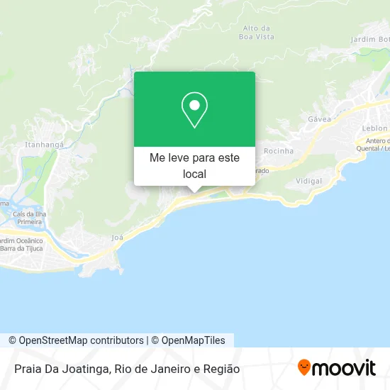 Praia Da Joatinga mapa
