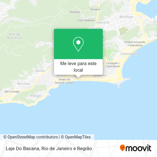 Laje Do Bacana mapa