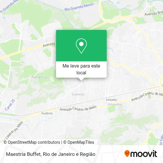Maestria Buffet mapa
