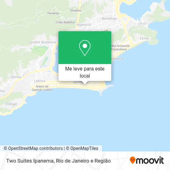 Two Suites Ipanema mapa