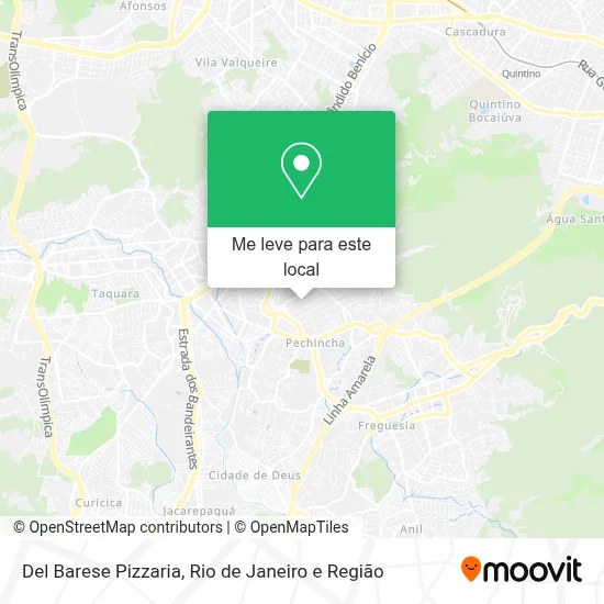Del Barese Pizzaria mapa