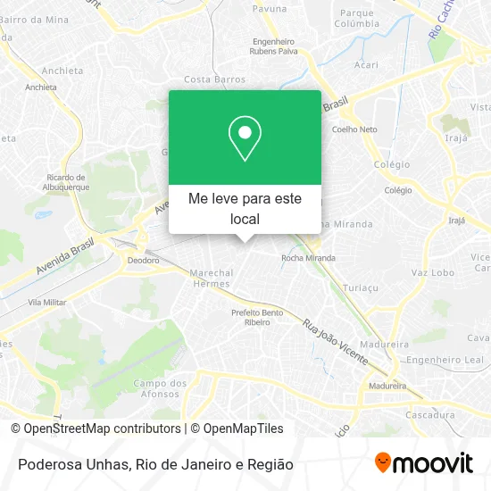 Poderosa Unhas mapa