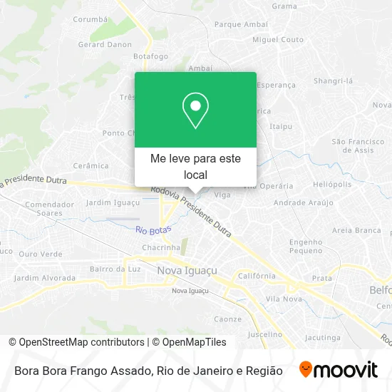 Bora Bora Frango Assado mapa