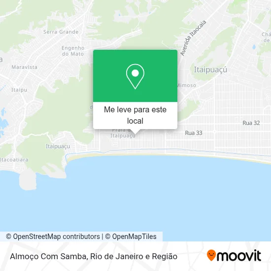 Almoço Com Samba mapa