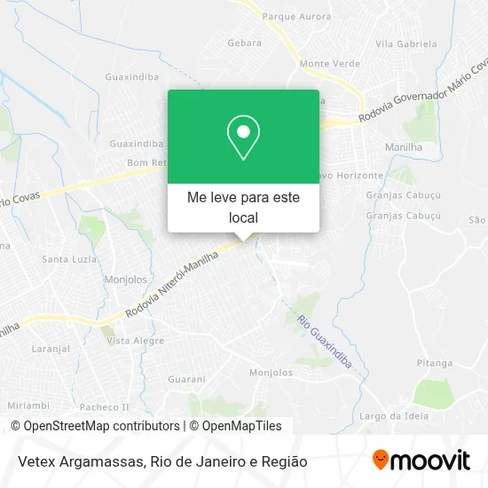 Vetex Argamassas mapa