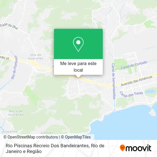 Rio Piscinas Recreio Dos Bandeirantes mapa