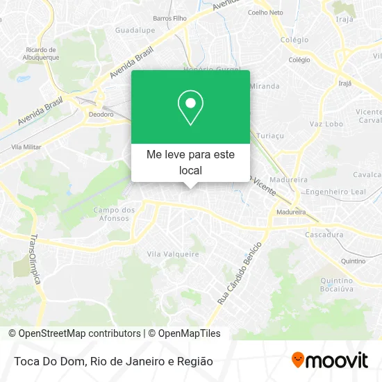 Toca Do Dom mapa