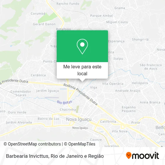 Barbearia Invicttus mapa