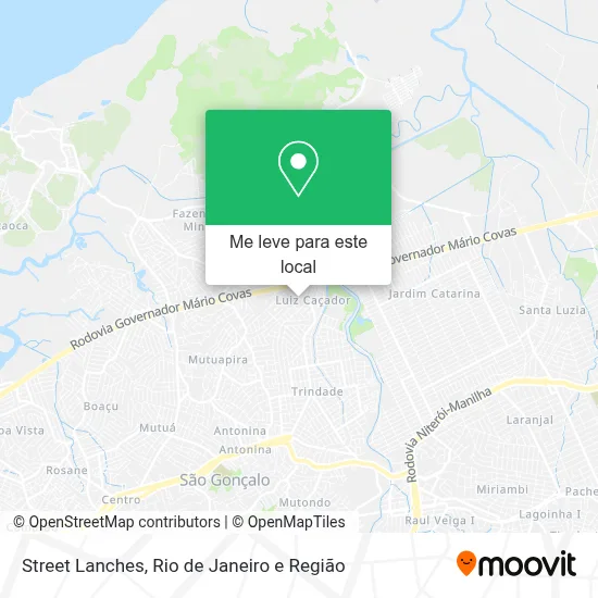 Street Lanches mapa