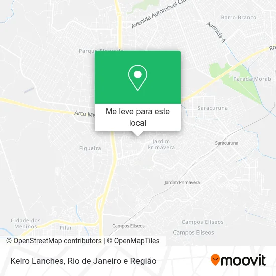 Kelro Lanches mapa