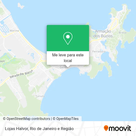 Lojas Halvor mapa
