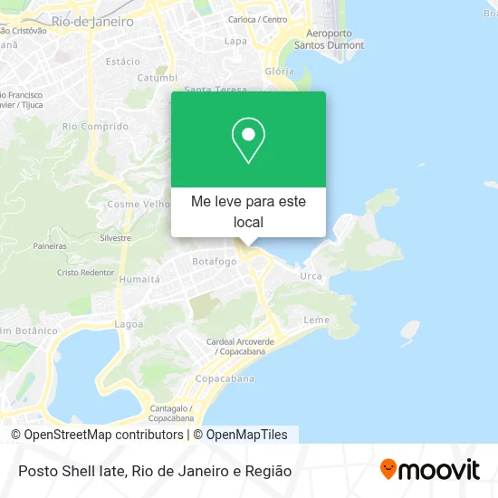 Posto Shell Iate mapa