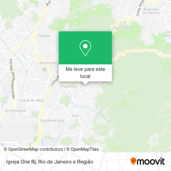 Igreja One Rj mapa