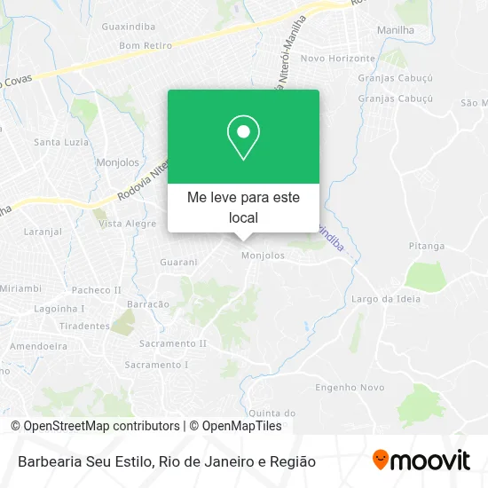 Barbearia Seu Estilo mapa
