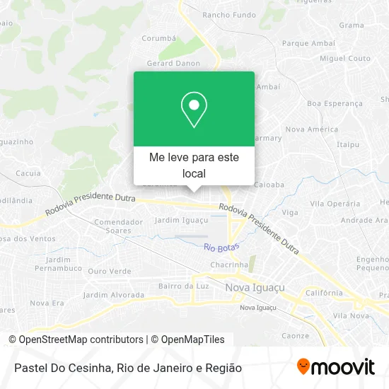 Pastel Do Cesinha mapa