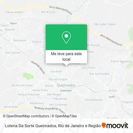Loteria Da Sorte Queimados mapa