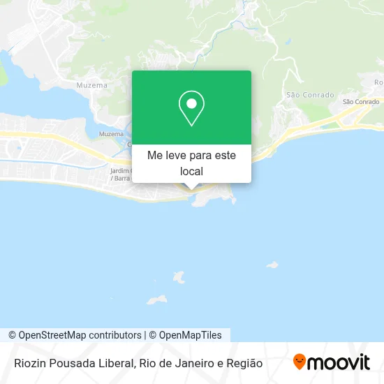 Riozin Pousada Liberal mapa