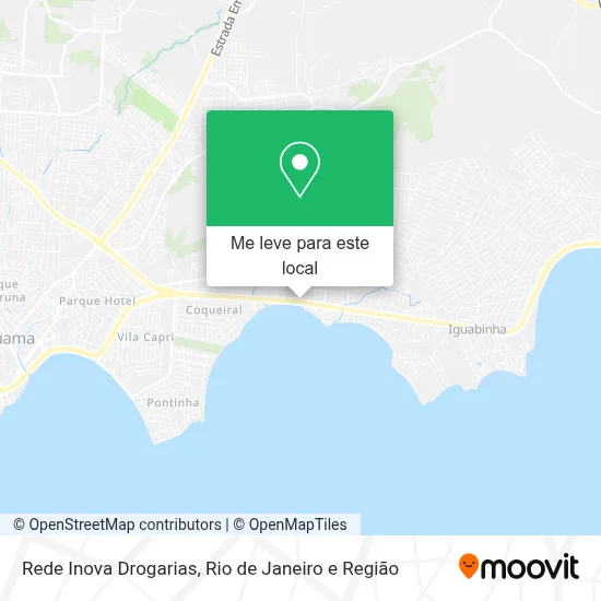 Rede Inova Drogarias mapa