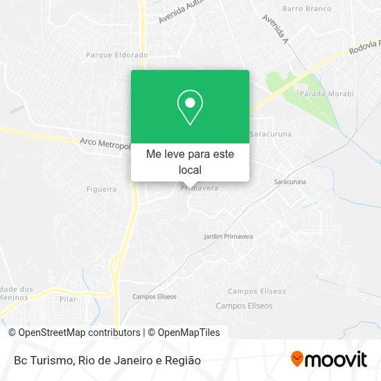 Bc Turismo mapa