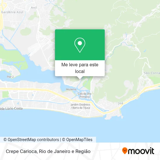 Crepe Carioca mapa