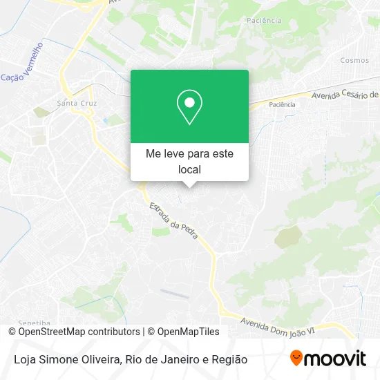 Loja Simone Oliveira mapa