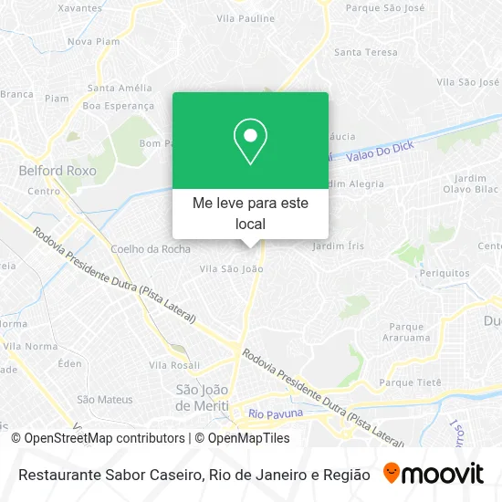 Restaurante Sabor Caseiro mapa
