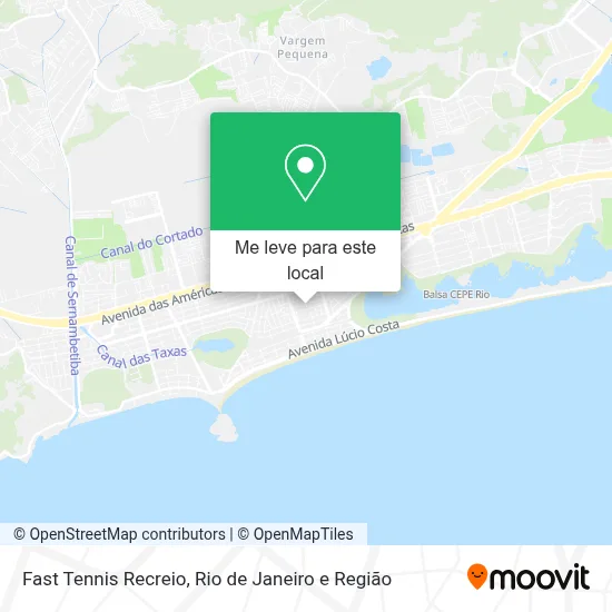Fast Tennis Recreio mapa