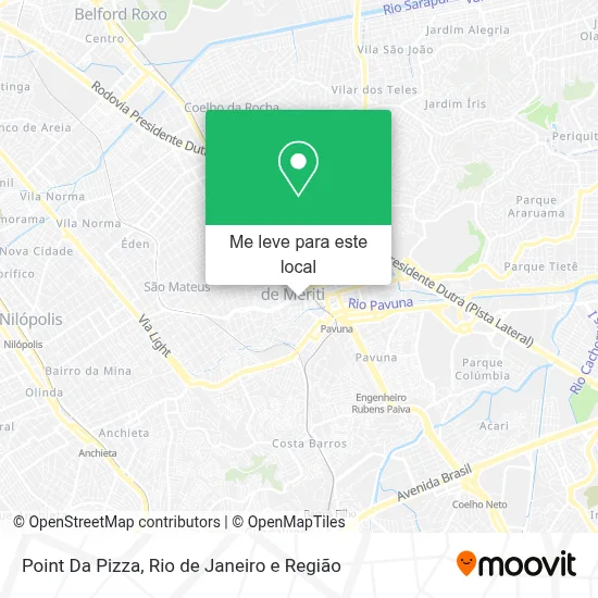 Point Da Pizza mapa