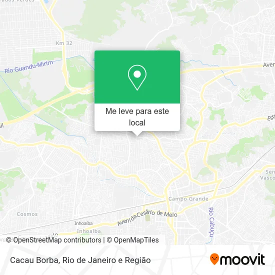 Cacau Borba mapa