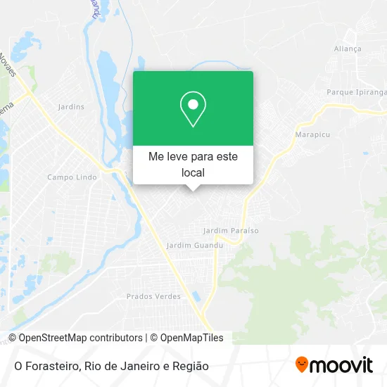 O Forasteiro mapa