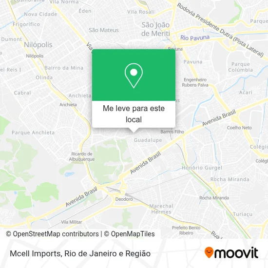 Mcell Imports mapa