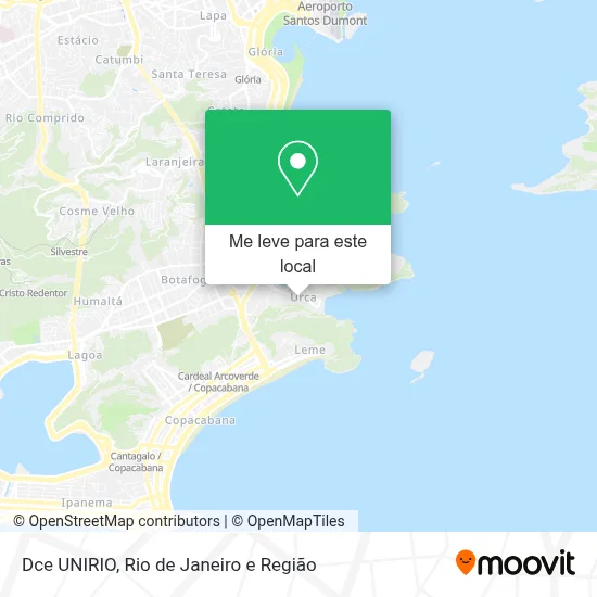 Dce UNIRIO mapa