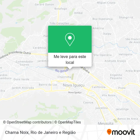 Chama Noix mapa