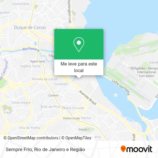 Sempre Frio mapa