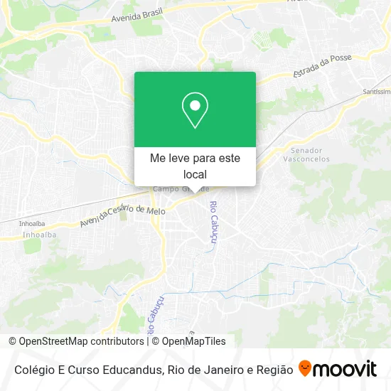 Colégio E Curso Educandus mapa