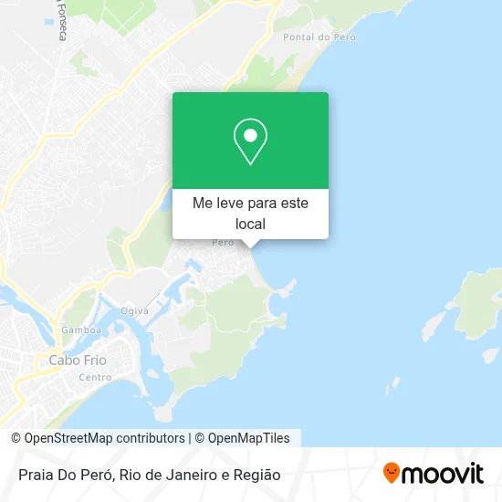 Praia Do Peró mapa