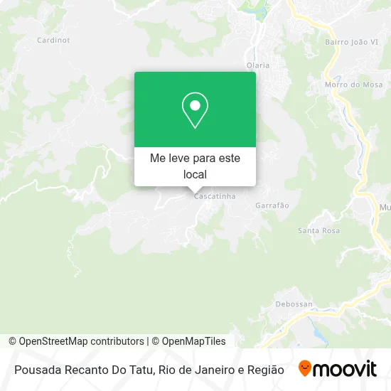 Pousada Recanto Do Tatu mapa