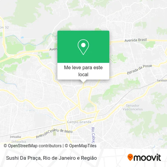 Sushi Da Praça mapa