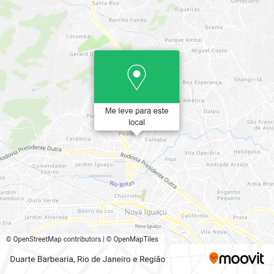Duarte Barbearia mapa